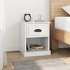 Image de vidaXL Table de chevet blanc brillant 39x39x475 cm Bois d’ingénierie 816132