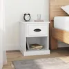 Image de Tables De Chevet 2 Pcs Blanc Brillant 39x39x47,5 Cm Vidaxl