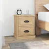 Image de vidaXL Tables de chevet 2pcs chêne sonoma 39x39x475cm bois ingénierie 816151