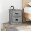 Image de Tables De Chevet 2 Pcs Gris Béton 39x39x47,5 Cm Bois Ingénierie Vidaxl