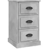 Image de Table De Chevet Gris Béton 39x39x67 Cm Bois D'ingénierie Vidaxl