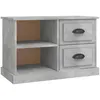 Image de Meuble Tv Gris Béton 73x35,5x47,5 Cm Bois D'ingénierie Vidaxl