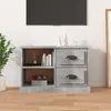 Image de vidaXL Meuble TV gris béton 73x355x475 cm bois dingénierie 816172