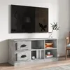 Image de vidaXL Meuble TV gris béton 102x355x475 cm bois dingénierie 816180
