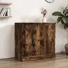 Image de Buffet Chêne Fumé 70x35,5x67,5 Cm Bois D'ingénierie Vidaxl