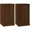 Image de Buffets 2 Pcs Chêne Marron 37,5x35,5x67,5 Cm Bois D'ingénierie Vidaxl