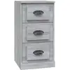 Image de Buffet Sonoma Gris 36x35,5x67,5 Cm Bois D'ingénierie Vidaxl