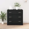 Image de Buffet Noir 70x35,5x67,5 Cm Bois D'ingénierie Vidaxl