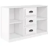 Image de Buffet Blanc Brillant 104,5x35,5x67,5 Cm Bois D'ingénierie Vidaxl