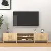 Image de Meuble Tv Chêne Sonoma 180x31,5x40 Cm Bois D'ingénierie Vidaxl