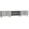 Image de Vidaxl meuble tv gris béton 180x31,5x40 cm bois d'ingénierie VIDAXL