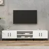 Image de Meuble Tv Blanc 180x31,5x40 Cm Bois D'ingénierie Vidaxl