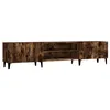 Image de Meuble Tv Chêne Fumé 180x31,5x40 Cm Bois D'ingénierie Vidaxl