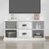 Image de vidaXL Meuble TV blanc 995x355x48 cm bois dingénierie 816272
