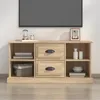 Image de vidaXL Meuble TV chêne sonoma 995x355x48 cm bois dingénierie 816275