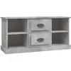 Image de Meuble Tv Gris Béton 99,5x35,5x48 Cm Bois D'ingénierie Vidaxl