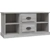 Image de Meuble Tv Sonoma Gris 99,5x35,5x48 Cm Bois D'ingénierie Vidaxl