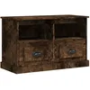 Image de Meuble Tv Chêne Fumé 80x35x50 Cm Bois D'ingénierie Vidaxl