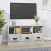 Image de Meuble Tv Gris Béton 100x35x50 Cm Bois D'ingénierie Vidaxl