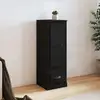 Image de Buffet Haut Noir 36x35,5x103,5 Cm Bois D'ingénierie Vidaxl