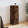 Image de Buffet Haut Chêne Fumé 36x35,5x103,5 Cm Bois D'ingénierie Vidaxl