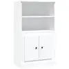 Image de Buffet Haut Blanc 60x35,5x103,5 Cm Bois D'ingénierie Vidaxl
