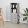 Image de Buffet Haut Sonoma Gris 36x35,5x103,5 Cm Bois D'ingénierie Vidaxl