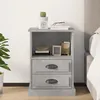Image de vidaXL Table de chevet gris béton 43x36x60 cm 816336