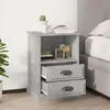 Image de Tables De Chevet 2 Pcs Gris Béton 43x36x60 Cm Vidaxl