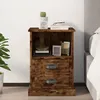 Image de Table De Chevet Chêne Fumé 43x36x60 Cm Vidaxl