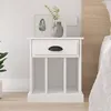 Image de Table De Chevet Blanc 43x36x50 Cm Vidaxl