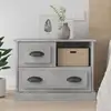 Image de Table De Chevet Gris Béton 60x39x45 Cm Vidaxl