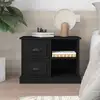 Image de Table De Chevet Noir 60x35,5x45 Cm Vidaxl
