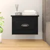 Image de Table De Chevet Murale Noir 41,5x36x28 Cm Vidaxl