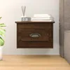 Image de vidaXL Table de chevet murale chêne marron 415x36x28 cm 816390
