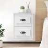 Image de Table De Chevet Murale Blanc 41,5x36x53 Cm Vidaxl