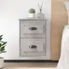 Image de Tables De Chevet Murales 2 Pcs Gris Béton 41,5x36x53 Cm Vidaxl
