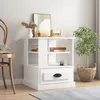 Image de Table D'appoint Blanc 50x50x60 Cm Bois D’ingénierie Vidaxl