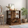 Image de Table D'appoint Chêne Fumé 50x50x60 Cm Bois D'ingénierie Vidaxl