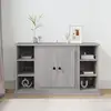 Image de Buffet Sonoma Gris 100x35,5x60 Cm Bois D'ingénierie Vidaxl
