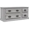 Image de Meuble Tv Sonoma Gris 100x35,5x45 Cm Bois D'ingénierie Vidaxl