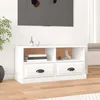 Image de Meuble Tv Blanc Brillant 93x35,5x45 Cm Bois D'ingénierie Vidaxl