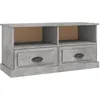 Image de Meuble Tv Gris Béton 93x35,5x45 Cm Bois D'ingénierie Vidaxl