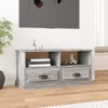 Image de vidaXL Meuble TV sonoma gris 93x355x45 cm bois dingénierie 816470