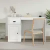 Image de vidaXL Bureau avec tiroir blanc 115x50x75 cm bois dingénierie 816472