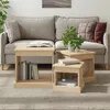 Image de Tables Basses 3 Pcs Chêne Sonoma Bois D'ingénierie Vidaxl