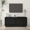 Image de Table Basse Noir 102x50x44 Cm Bois D'ingénierie Vidaxl