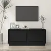 Image de vidaXL Table basse noir 102x50x44 cm bois dingénierie 819877