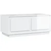 Image de Table Basse Blanc Brillant 102x50x44 Cm Bois D'ingénierie Vidaxl