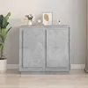 Image de Buffet Gris Béton 80x34x75 Cm Bois D'ingénierie Vidaxl